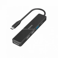 Hama USB 3.2 GEN1 TYPE-C 5IN1 Docking Adapter Black 