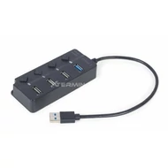 USB hub Gembird 4-portos 1xUSB3.1 + 3xUSB2.0 HUB Black
