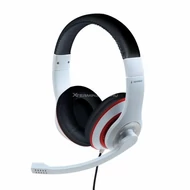Fejhallgató Gembird MHS-03-WTRDBK Stereo Headset White/Red/Black