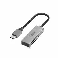 Kártyaolvasó Hama USB 3.0 SD/microSD Card Reader Silver