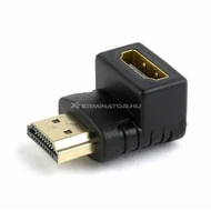 Adapter Gembird A-HDMI90-FML HDMI right angle adapter 90° downwards Black
