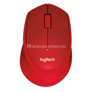 Egér Logitech M330 Silent vezeték nélküli piros 