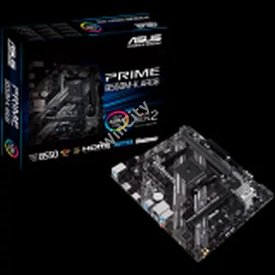 ASUS PRIME B550M-K ARGB AM4 mATX MB - AMD B550 2xDIMM DDR4 2xM.2 4xSATA PCIe 4.0 1Gb Ethernet 1xDisplayPort 1xHDMI with Aura Sync