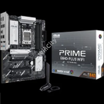 ASUS PRIME B840-PLUS WIFI AM5 ATX MB - AMD B840 4xDIMM DDR5 3xM.2 4xSATA PCIe 4.0 2.5Gb Ethernet WiFi 6E + Bluetooth 1xDisplayPort 1xHDMI with Aura Sync