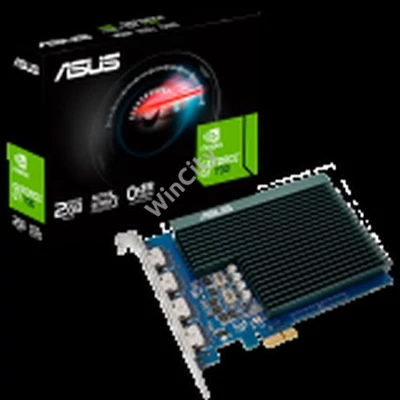 ASUS Video Card NVidia GeForce GT 730 2GB GDDR5 [GT730-4H-SL-2GD5] VGA with 4 HDMI ports and passive cooling to enable quiet multi-monitor productivity, PCIe 2.0, 4xHDMI 1.4b