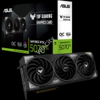 ASUS Video Card NVidia TUF Gaming GeForce RTX 5070 Ti OC Edition 16GB GDDR7 (TUF-RTX5070TI-O16G-GAMING) VGA, PCIe 5.0, 2xHDMI 2.1b, 3xDisplayPort 2.1b
