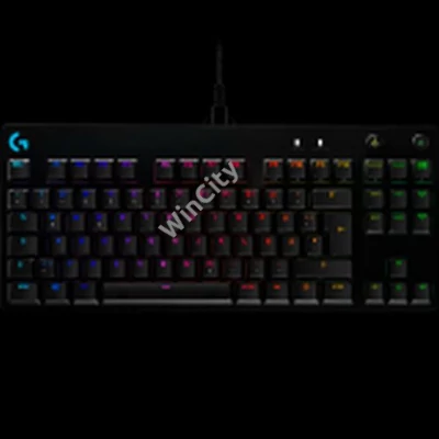 LOGITECH G PRO TKL Corded Mechanical Gaming Keyboard - BLACK - US INT'L - USB - CLICKY