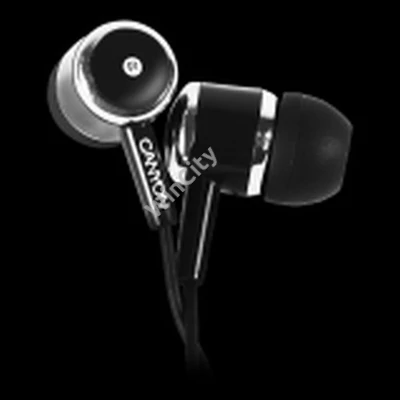 CANYON Stereo earphones with microphone, Black