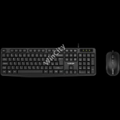 CANYON USB standard keyboard, HU layout, bundled with 1000dpi wired mice. Black.