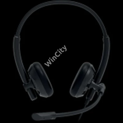 CANYON PC headset HS-07 PC Mic 3.5/USB Flat 2.8m Black