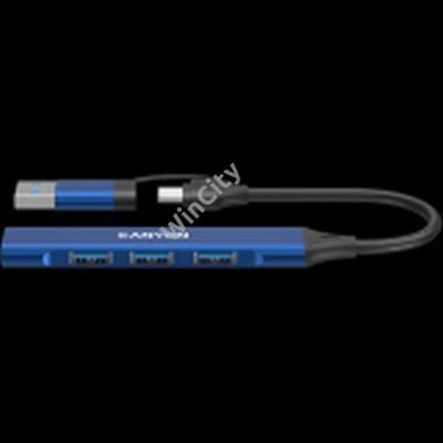 CANYON hub DS-02 4in1 USB-A/C Blue