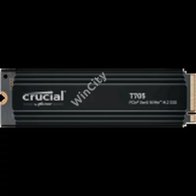 Crucial T705 1TB PCIe Gen5 NVMe M.2 SSD with heatsink