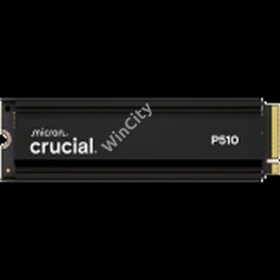 Crucial P510 2TB PCIe Gen5 NVMe 2280 M.2 SSD with heatsink