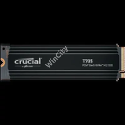 Crucial T705 2TB PCIe Gen5 NVMe M.2 SSD with heatsink