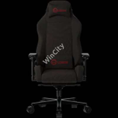 LORGAR Ace 422, Gaming chair, Anti-stain durable fabric, 1.8 mm metal frame, multiblock mechanism, 4D armrests, 5 Star aluminium base, Class-4 gas lift, 75mm PU casters, Black + red