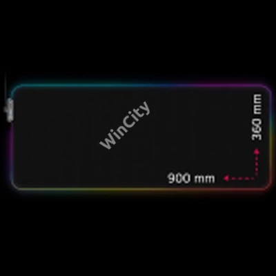Lorgar Steller 919, Gaming mouse pad, High-speed surface, anti-slip rubber base, RGB backlight, USB connection, Lorgar WP Gameware support, size: 900mm x 360mm x 3mm, weight 0.635kg