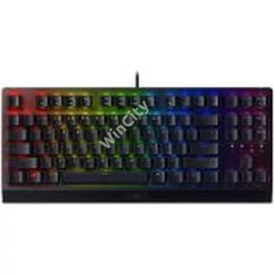 Razer BlackWidow V3 Tenkeyless - Mechanical Gaming Keyboard, US Layout, Razer Chroma RGB, Green Mechanical Switch, 80 Million Keystroke Lifespan, Tenkeyless Form Factor, aluminum construction