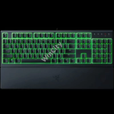 Razer Ornata V3 X US, Silent Membrane Switches, RGB Lighting, 1000 Hz Ultrapolling, UV coated ABS Keycaps, Soft-touch wrist rest