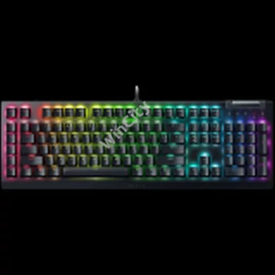 Razer BlackWidow V4 X Mechanical Gaming Keyboard, US Layout, Green Switch, Razer Chroma™ RGB, 6 Macro Keys, Lubricated Stabilizers, Media Roller
