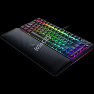 Razer BlackWidow V4 75%, Gaming Keyboard, US Layout, Razer Chroma RGB, Hot-swappable Design, Detachable Type C Cable, PCB & Case sound dampening foam, Up to 8,000 Hz polling rate, Doubleshot ABS Keycaps, Magnetic Plush Leatherette