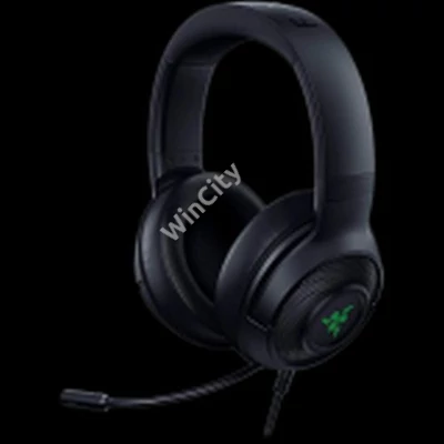 Razer Kraken V3 X USB, Gaming Headset, HyperClear Cardioid Mic, TriForce 40mm Drivers, Hybrid fabric and memory foam ear cushions, Razer Chroma™ RGB, 7.1 Surround Sound, USB-A