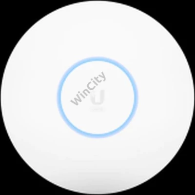 UBIQUITI U6 Pro; WiFi 6; 6 spatial streams; 140 m² (1,500 ft²) coverage; 350+ connected devices; Powered using PoE; GbE uplink.