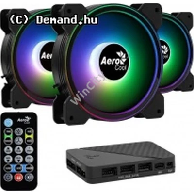VenSys 12cm Aerocool Saturn ARGB Pro 3db +vezérlő ACF3-ST10247.0