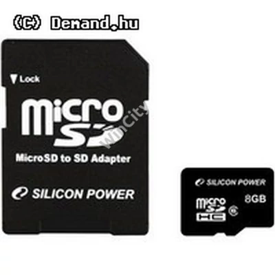 SDMicro 8Gb Silicon Power Class 10+ Adapter SP008GBSTHBU1V10SP