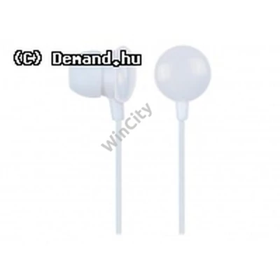 Fejhal Gembird Earphones White MHP-EP-001-W