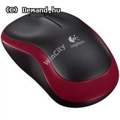 Mouse Logitech Cordless Optical NB M185 Red Nano 910-002240