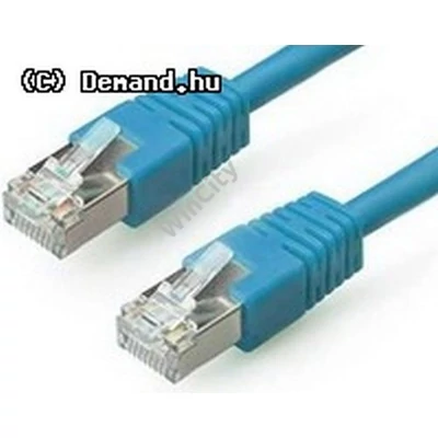 Kab UTP Patch árnyékolt 1m CAT6 FTP Blue PP6-1M/B