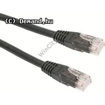 Kab UTP Patch árnyékolt 1m CAT6 FTP Black PP6-1M/BK