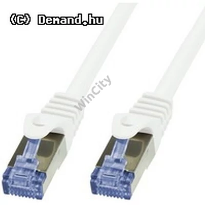 Kab UTP Patch árnyékolt 3m CAT6A FTP fehér Logilink CQ3061S
