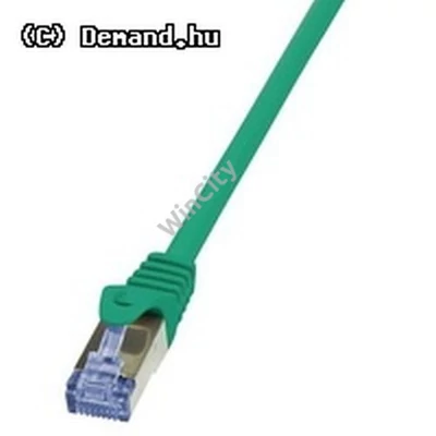 Kab UTP Patch árnyékolt 1m CAT6A FTP Zöld Logilink CQ3035S