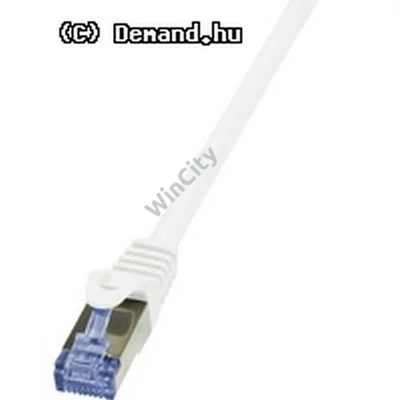 Kab UTP Patch árnyékolt 1m CAT6A SFTP Fehér CQ3031S