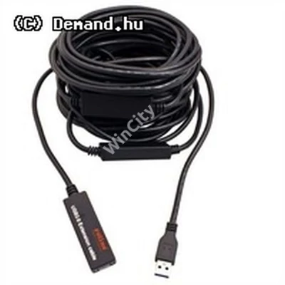 Kab USB3.2 A-A Hosszabbító Aktív 10m Axagon ADR-310 USB Repeater