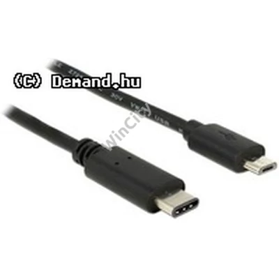 Kab USB Type-C 2.0 - USB 2.0 microB 1m Delock Fekete 83602