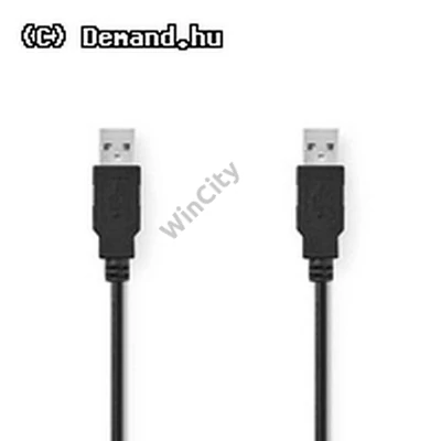 Kab USB A-A Összekötő 2m P-P Nedis CCGT60000BK20