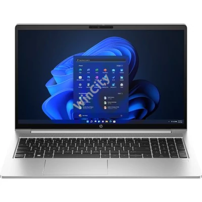 HP450G10, 15.6" FHD AG UWVA 250Nits, Intel Core i5 1334U 10C, 16GB, 512GB PCIe SSD, IntelR IrisR Xe, Silver Aluminum, WIN11PRO, 3év garancia, ujjlenyomat olvasó, háttérvilágításos billentyűzet; AK9