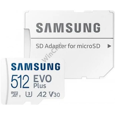 SAMSUNG SD kártya 512GB, EVO PLUS, Blue Wave, 160MB/s