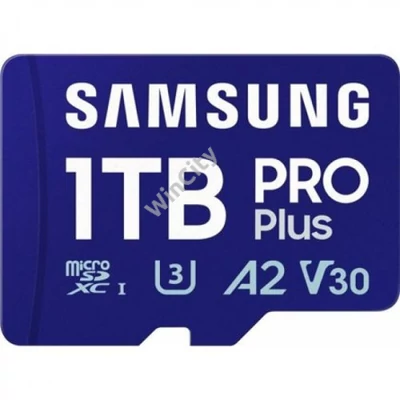 SAMSUNG SD kártya, 1TB, PRO PLUS, olvasó, Blue Wave