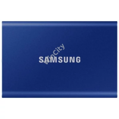 SAMSUNG SSD Külső, 1TB, T7, Indigó Kék, USB 3.2