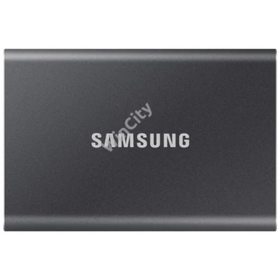 SAMSUNG SSD Külső, 1TB, T7, Titán Szürke, USB 3.2