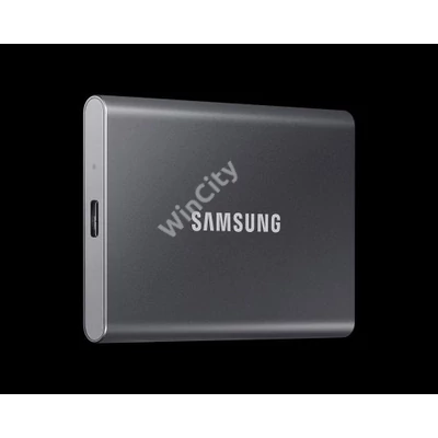 SAMSUNG SSD Külső, 4TB, T7, Titán Szürke, USB 3.2