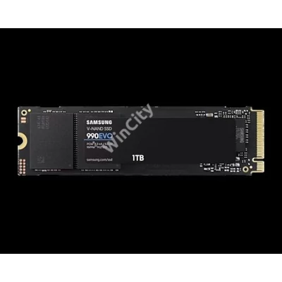 SAMSUNG SSD Belső, 1TB, 990 EVO, PCIe 4.0, NVMe 2.0, M.2, 600 TBW