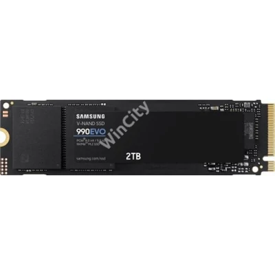 SAMSUNG SSD Belső, 2TB, 990 EVO, PCIe 4.0, NVMe 2.0, M.2, 600 TBW