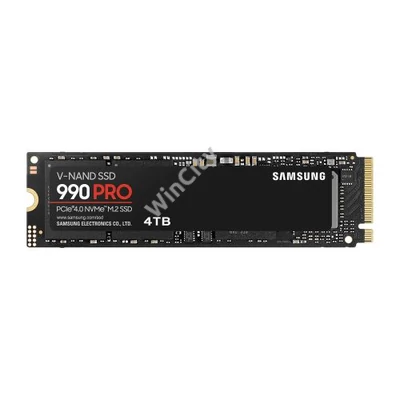 SAMSUNG SSD Belső, 4TB, 990 PRO, PCIe 4.0, NVMe 2.0, 2400 TBW