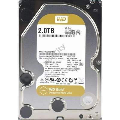 HDD3- 2TB WD 7200 128MB SATA3 HDD Gold WD2005FBYZ