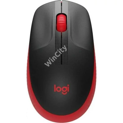 MOU-Logitech M190 szürke-piros Wireless egér