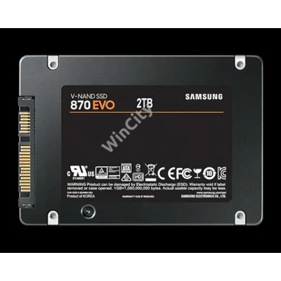 SSD-2TB Samsung 870 Evo SATA3 2,5" 3D NAND Basic SSD MZ-77E2T0B/EU